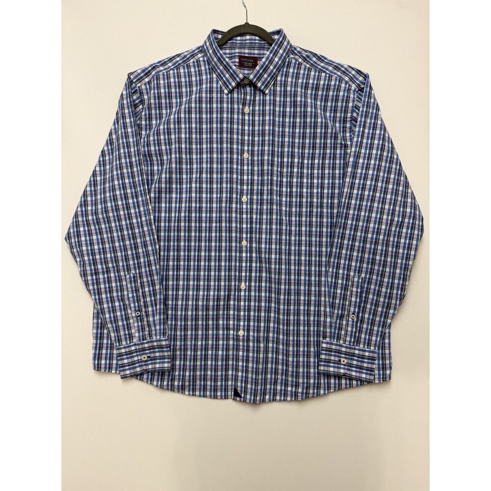 UNTUCKit Shirt Mens 3XL Multicolor Check Long Sleeve Button Up Wrinkle Free XXXL